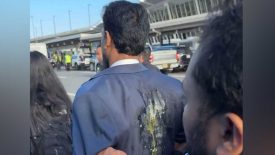 নিউইয়র্কে এনসিপি নেতা আখতারকে ডিম নিক্ষেপ করল আওয়ামী লীগ